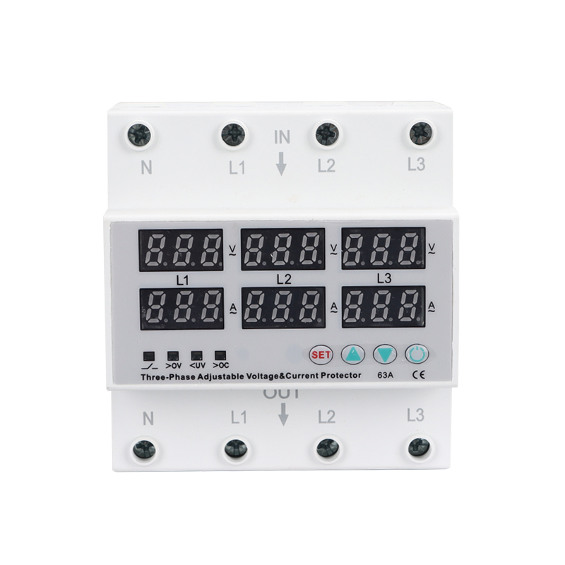 Three-phase adjustable voltage and current protector