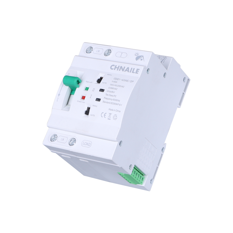 CGQ1-63AE-2P Electrical Circuit Interrupter, 2-Pole 63 Amp