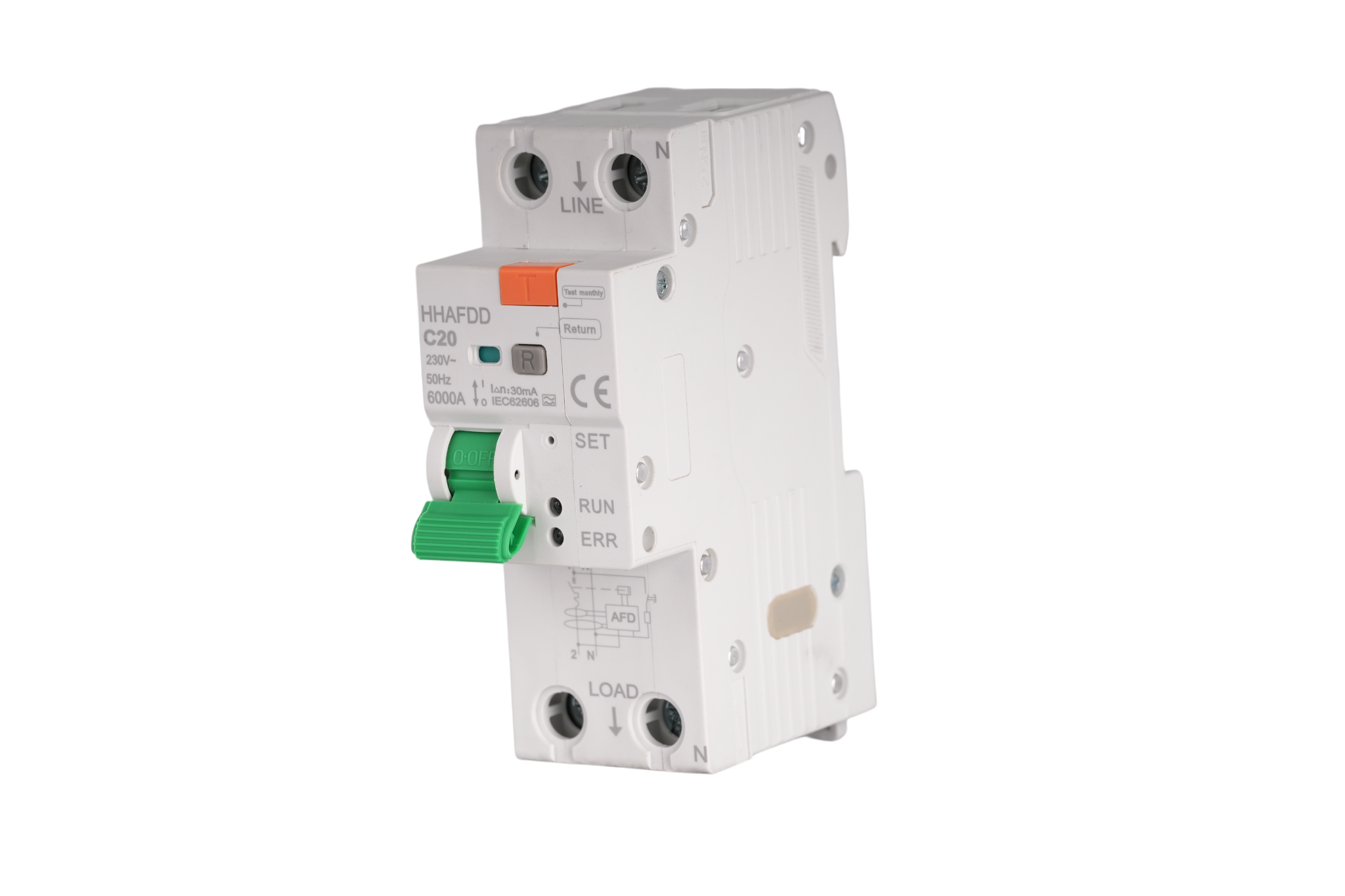 Intelligent AFDD Arc Fault Circuit Breaker 20A 30mA for Fire Prevention & Timber Homes