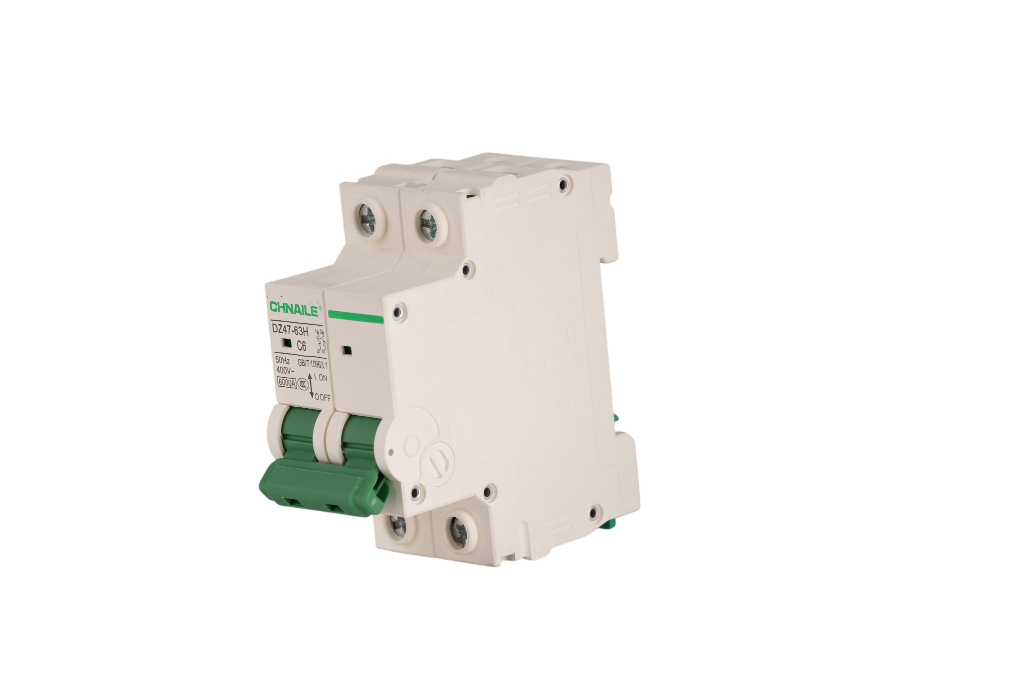 Precision 2P AC Miniature Circuit Breaker 6A 6kA for Automation & LED Lighting