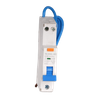Space-Saving 1-Module Flying Lead RCBO 16A 30mA for UK Consumer Units & Caravan Parks