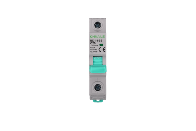 BD1-63S 1P DIN-Rail Miniature Circuit Breaker AC 230V 20A 6kA CE