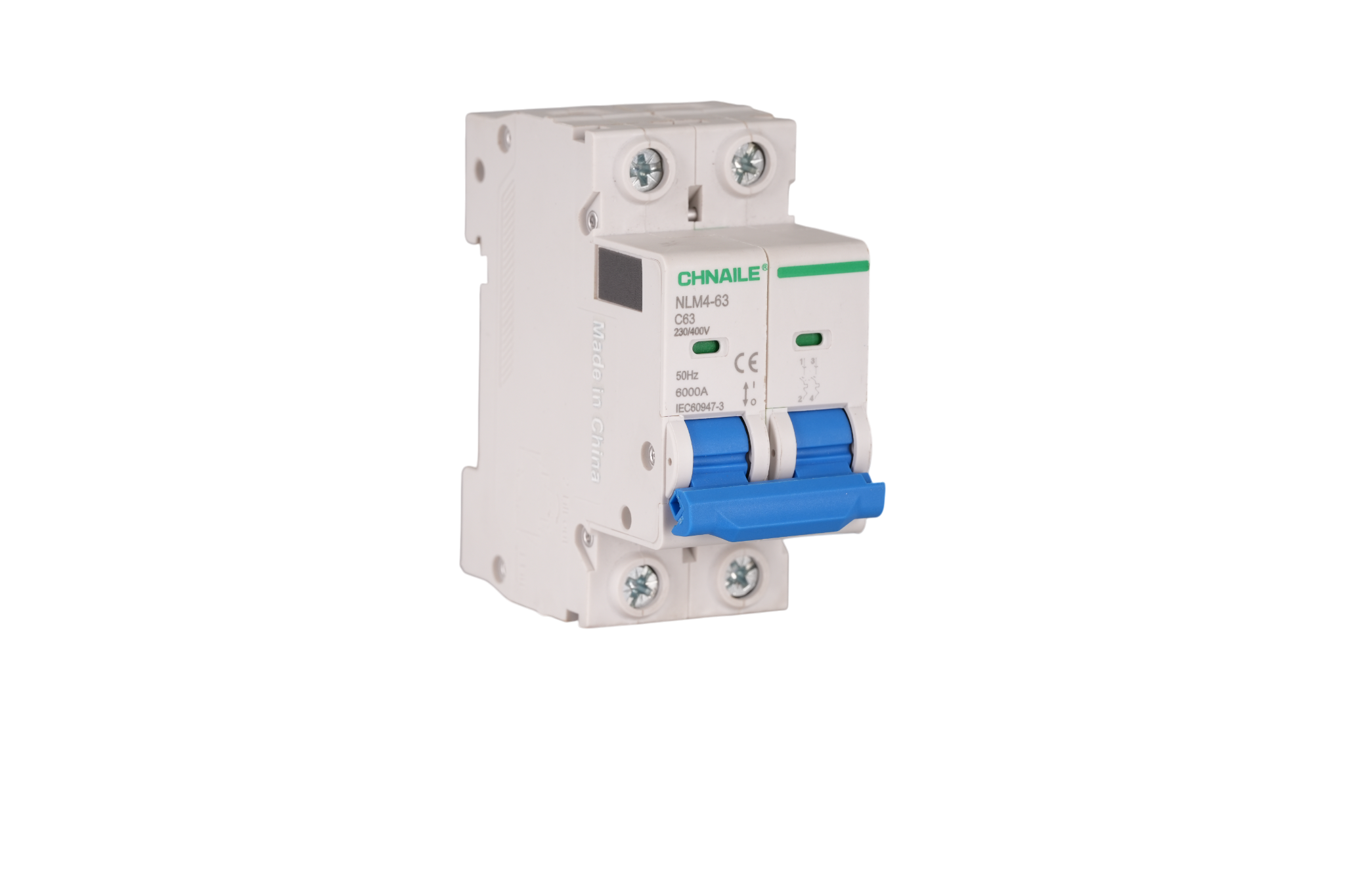 High-Capacity 2P AC Circuit Breaker 63A 6kA for Telecom & Off-Grid Solar