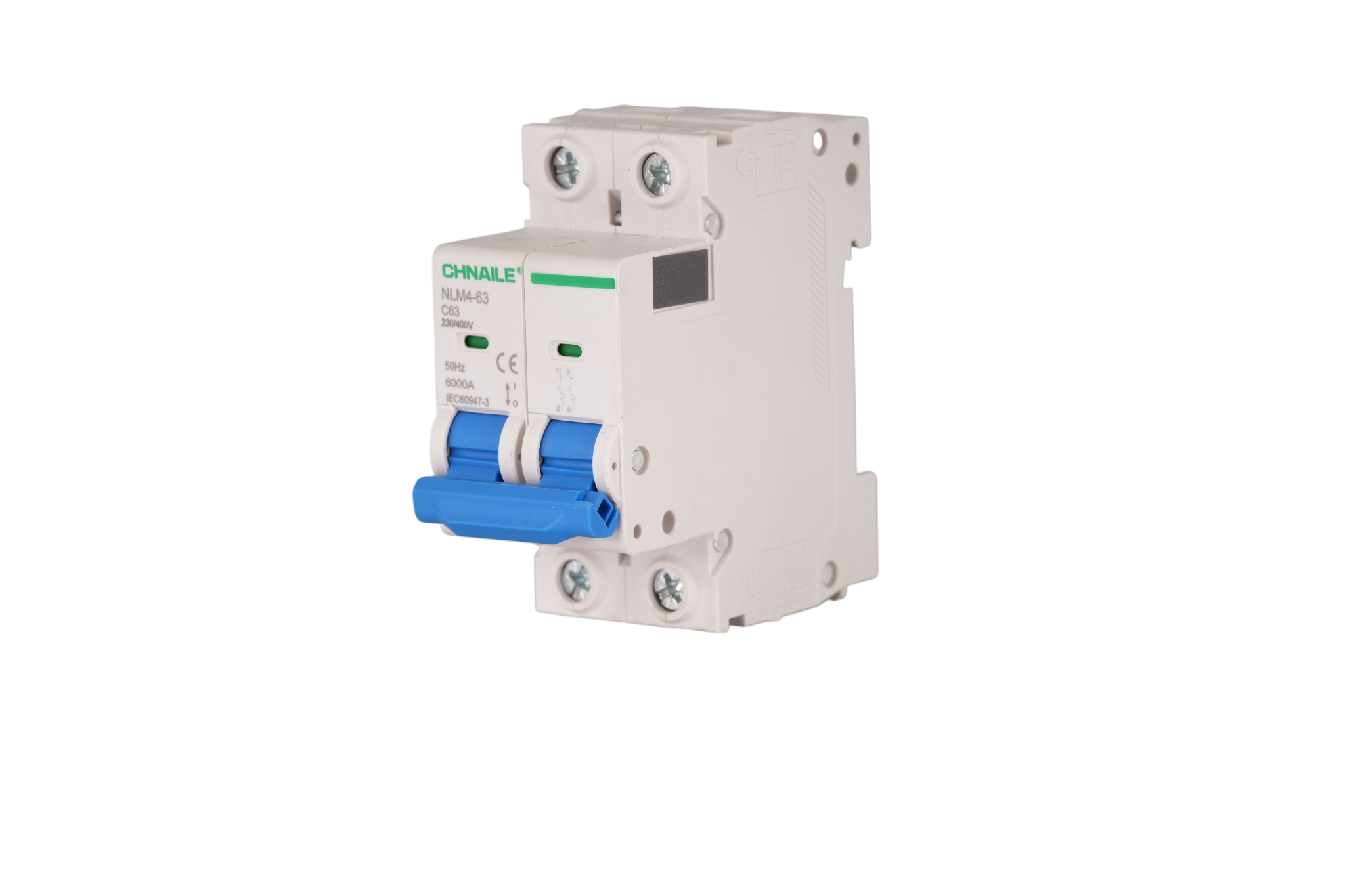 High-Capacity 2P AC Circuit Breaker 63A 6kA for Telecom & Off-Grid Solar