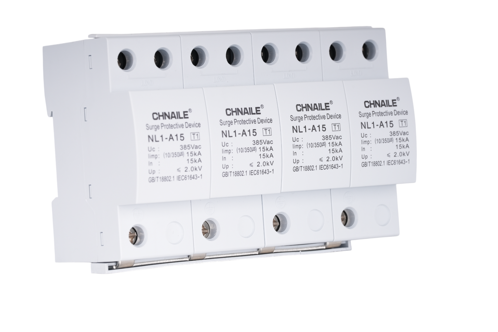 Heavy-Duty 4P Type 1 AC Surge Protective Device 15kA 385V for Skyscraper Service Entrances