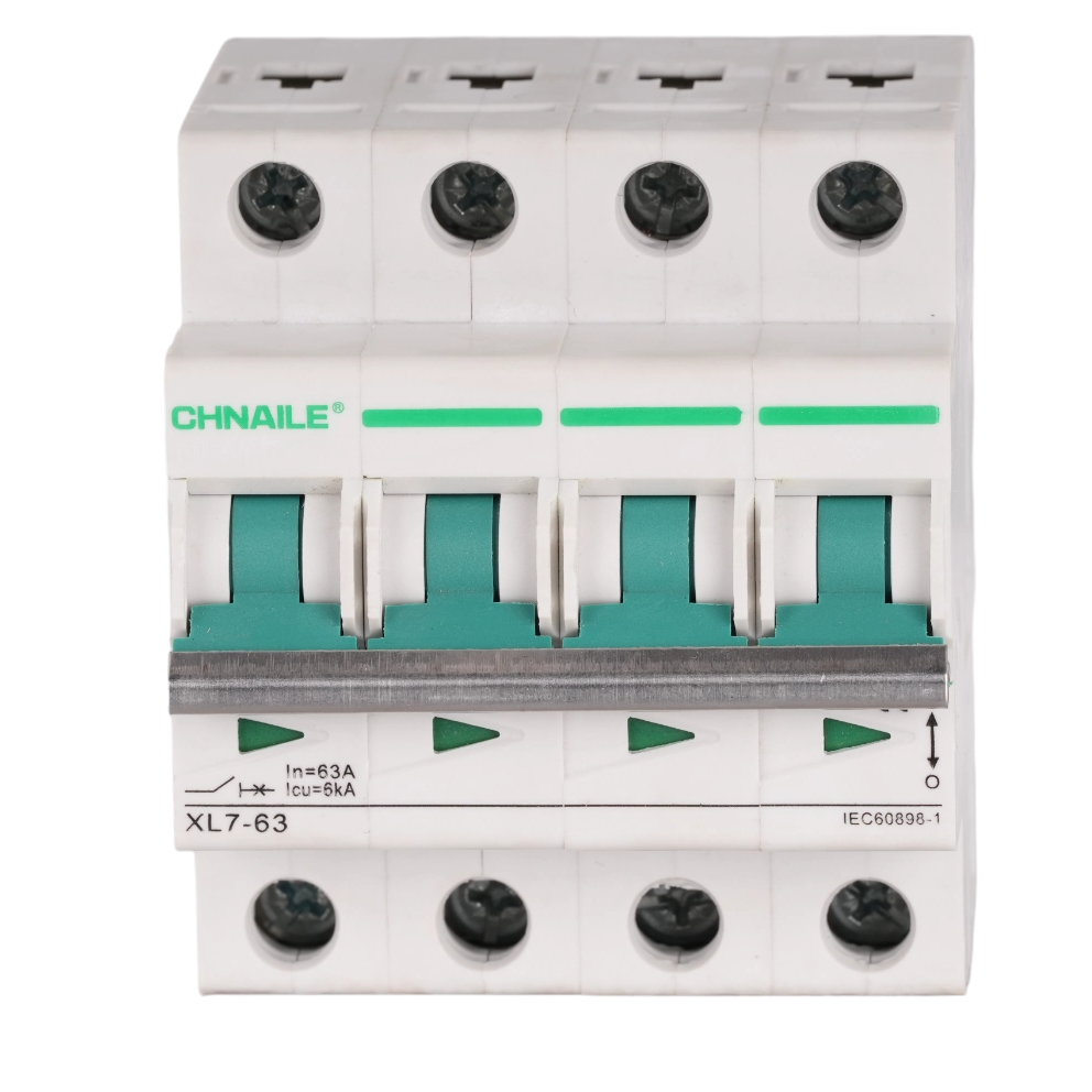 High-Capacity 4P AC Circuit Breaker 63A 6kA for 3-Phase Heat Pumps & EV Charging