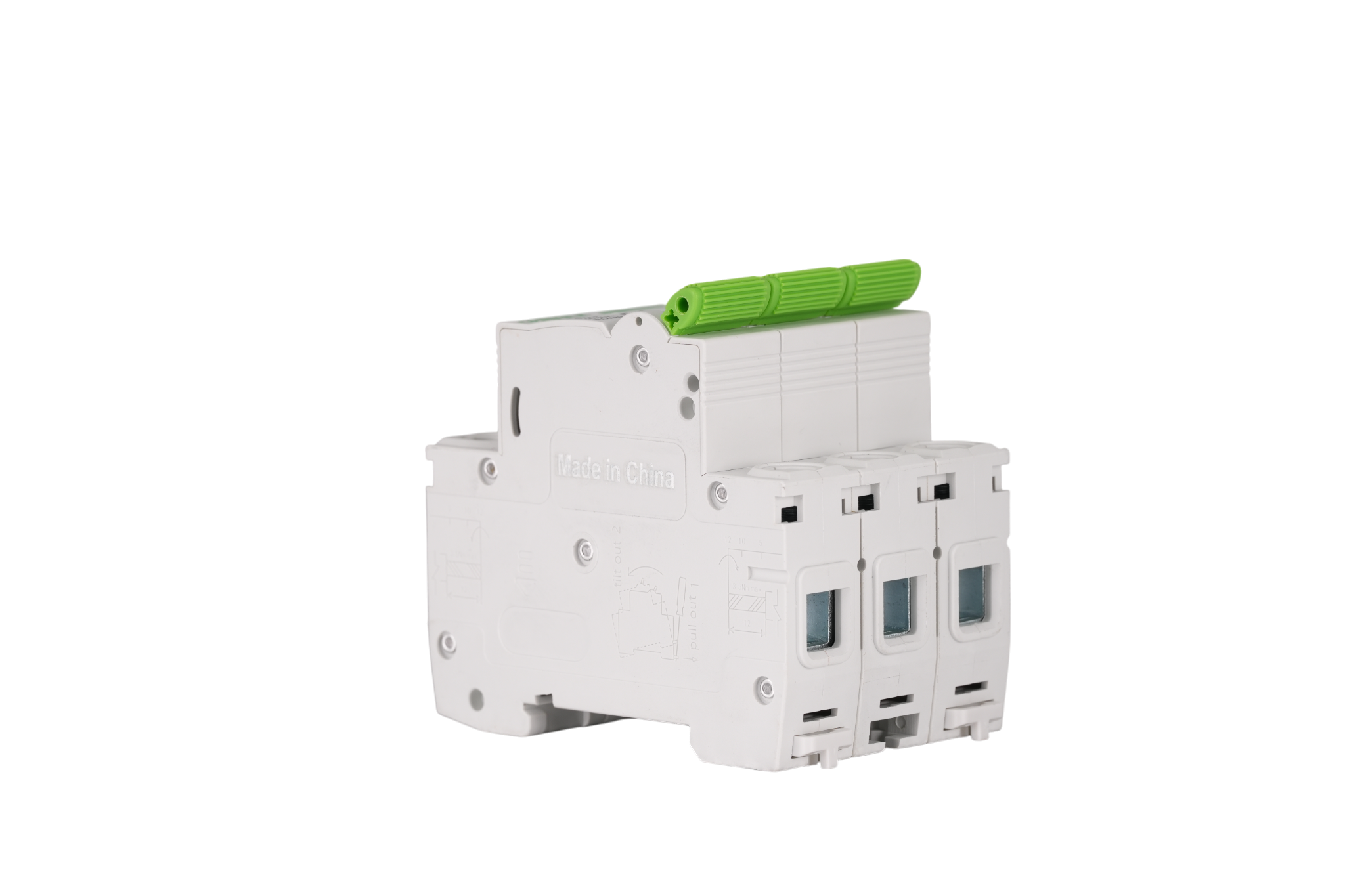 BD1-63S 3P DIN-Rail AC Miniature Circuit Breaker 32A 6kA for 3-Phase HVAC & Motors