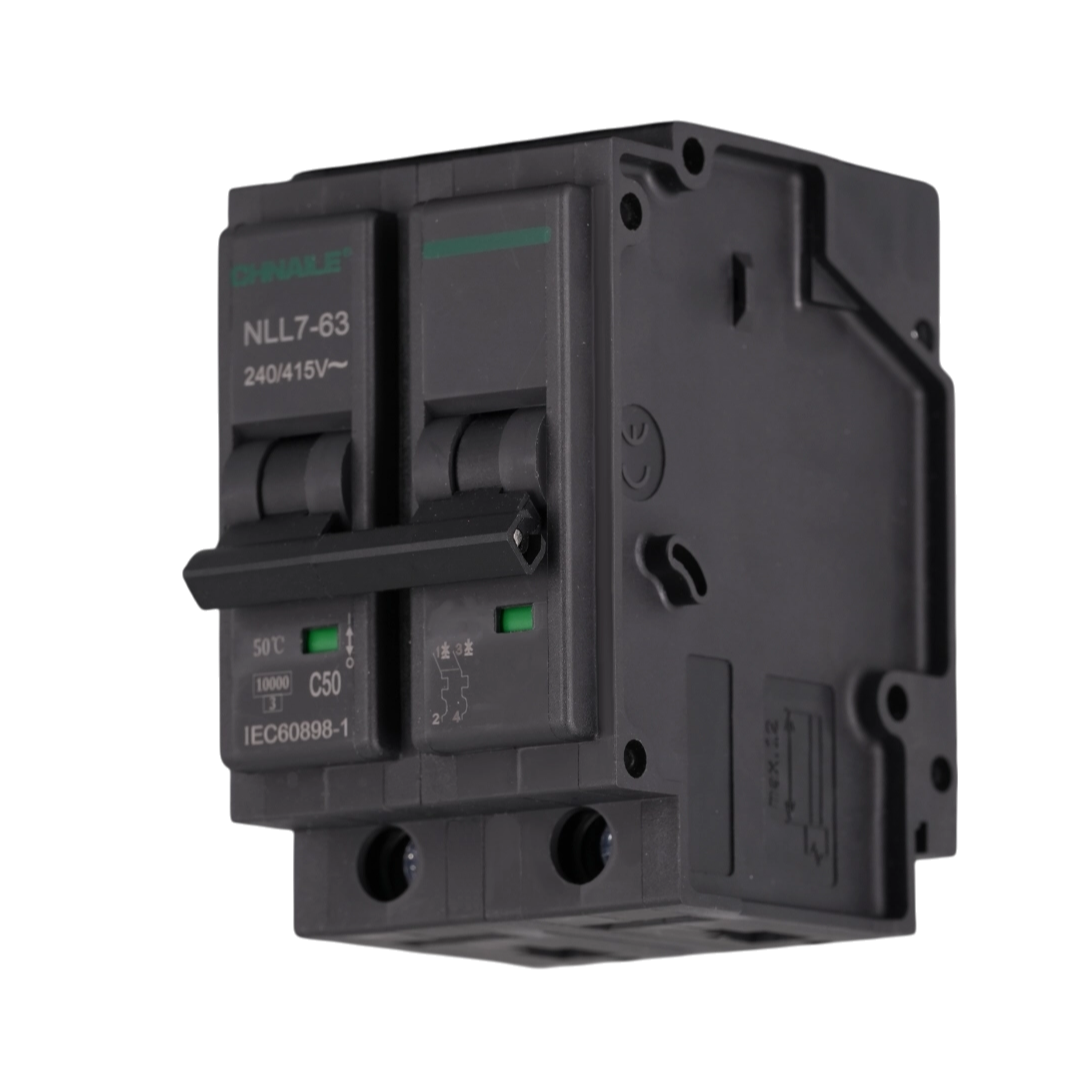 NLL7-63 2P Plug-in AC Miniature Circuit Breaker 415V 63A 10kA
