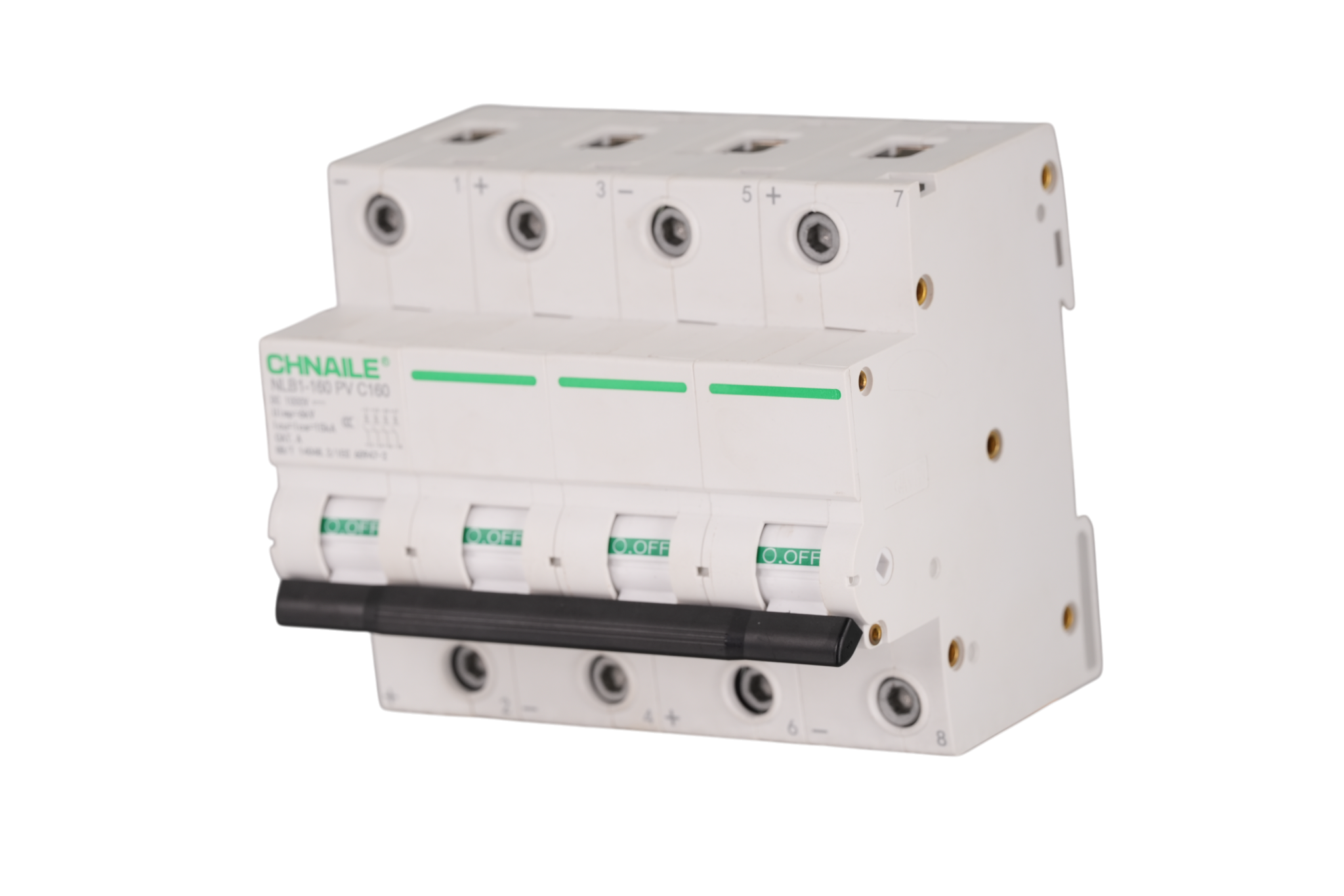 Heavy-Duty 4P DC Circuit Breaker 160A 1000V for Utility-Scale Solar PV & BESS