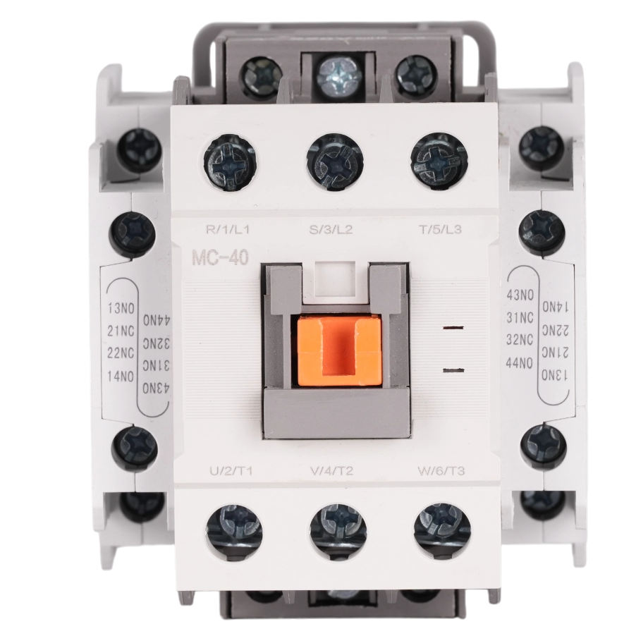 Heavy-Duty 3P AC Magnetic Contactor 40A with Logic Contacts for Elevators & Compressors