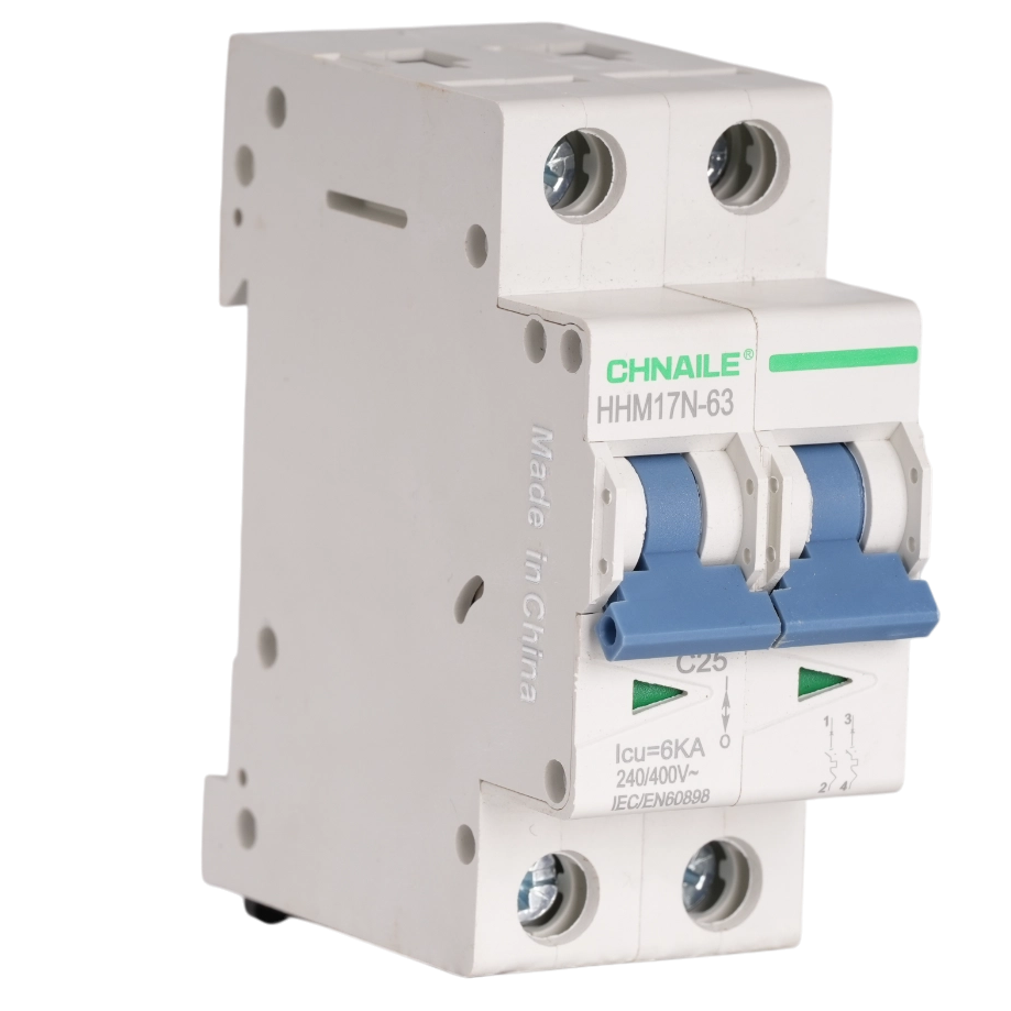 Dependable 2P AC Miniature Circuit Breaker 25A 6kA for Healthcare & Catering Equipment