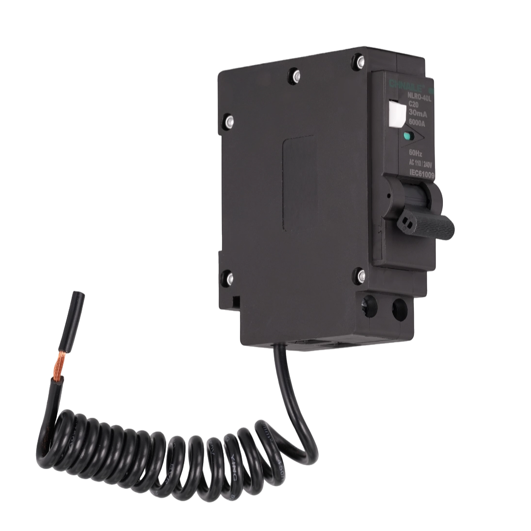 NLRO-40L 1P Plug-in RCBO Circuit Breaker 20A 30mA Single Pigtail