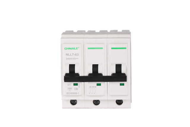 NLL7-63 3P Plug-in AC Miniature Circuit Breaker 415V 63A 10kA