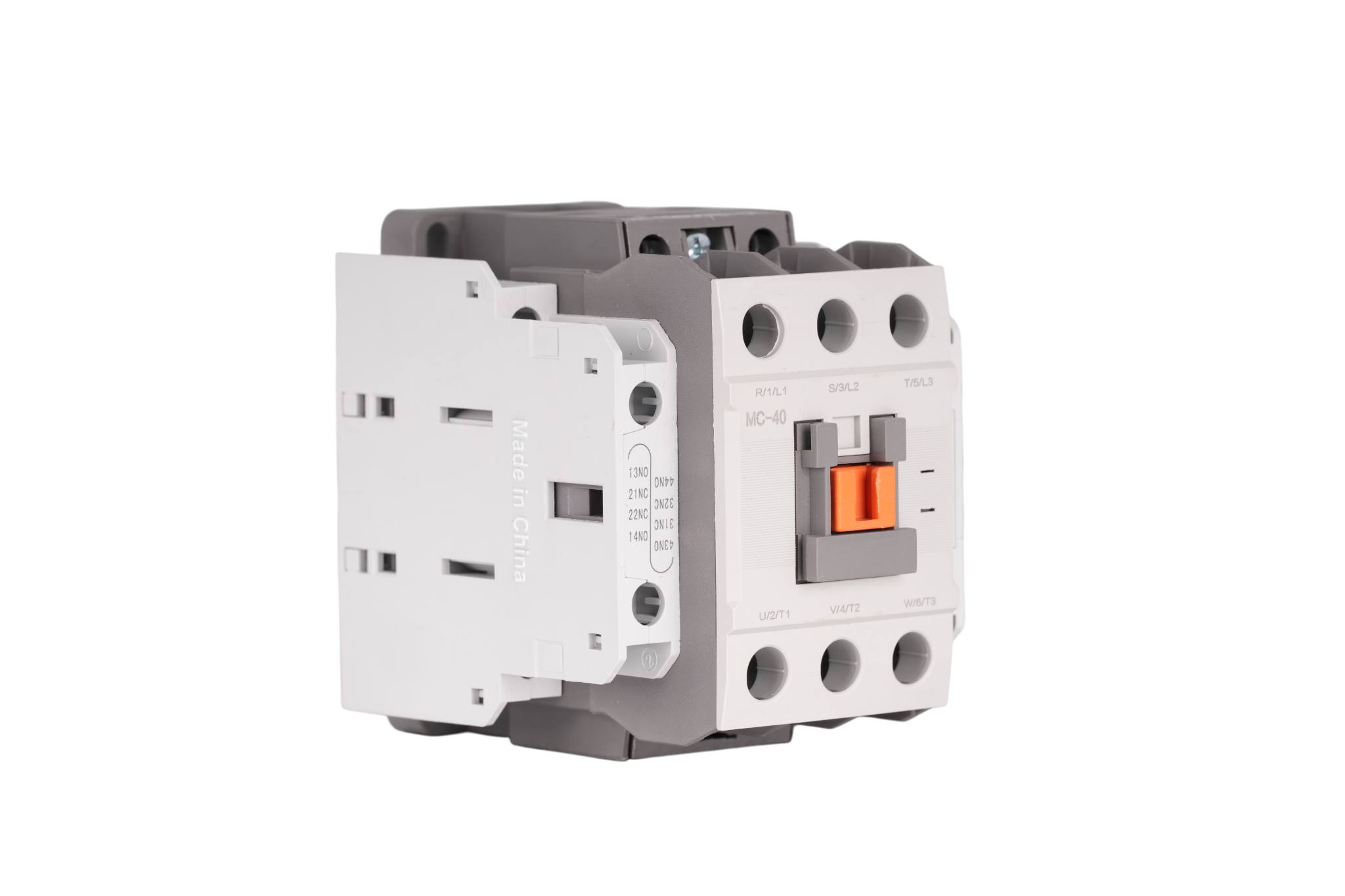 Heavy-Duty 3P AC Magnetic Contactor 40A with Logic Contacts for Elevators & Compressors