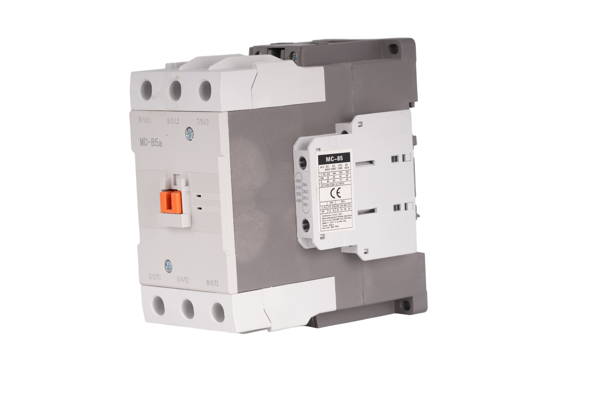 Heavy-Duty 3P AC Magnetic Contactor 85A for Industrial Chillers & Mining Conveyors