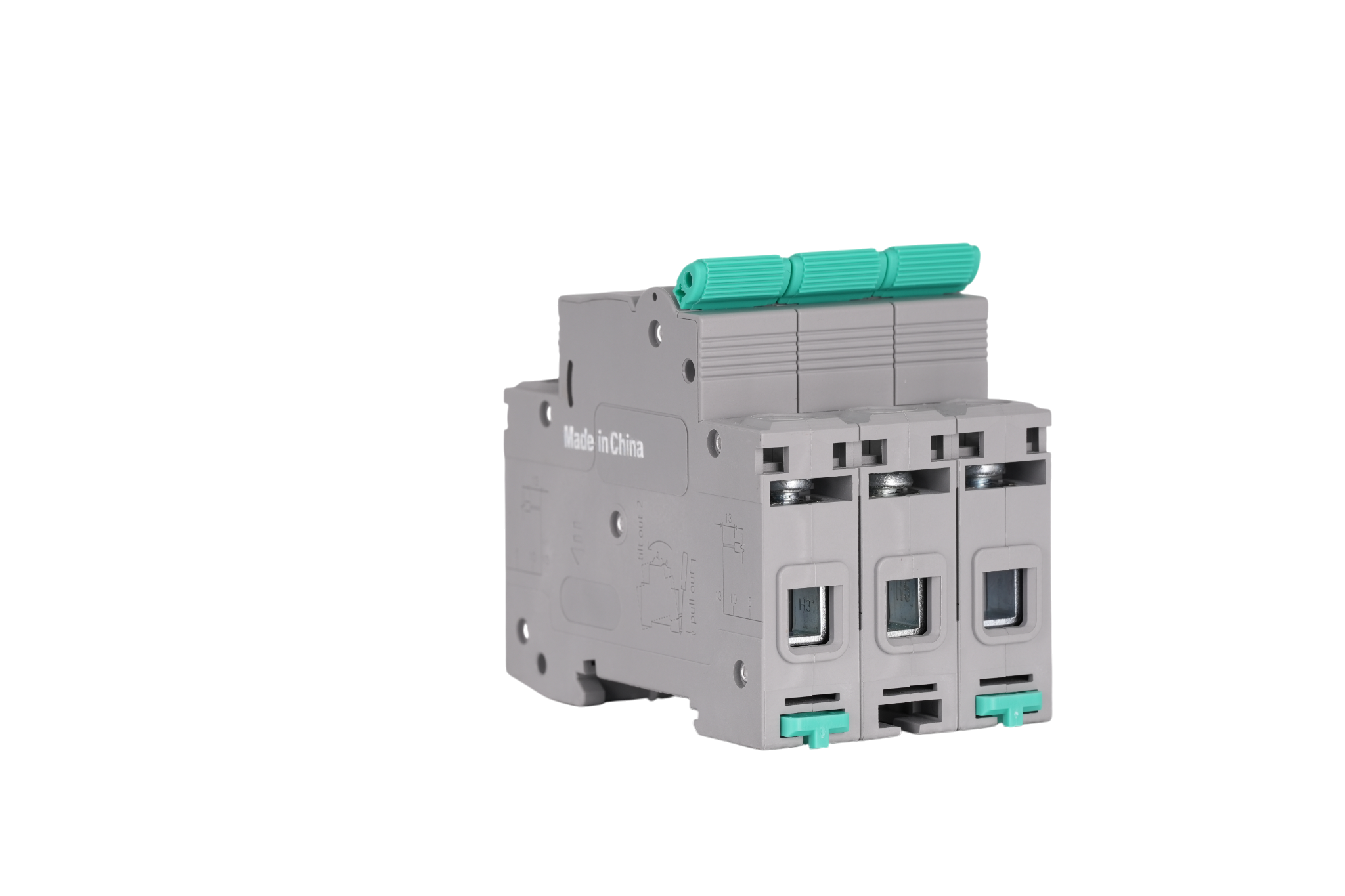 BD1-63S 3P DIN-Rail Miniature Circuit Breaker AC 400V 20A 6kA CE