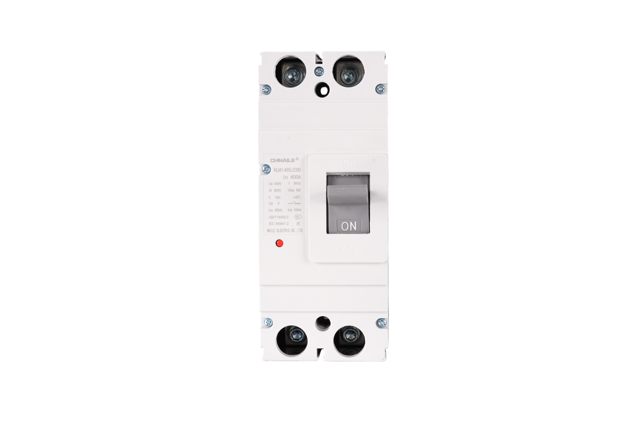 Ultra-High Capacity 2P AC MCCB 400A 50kA for EV Superchargers & Medical Facilities