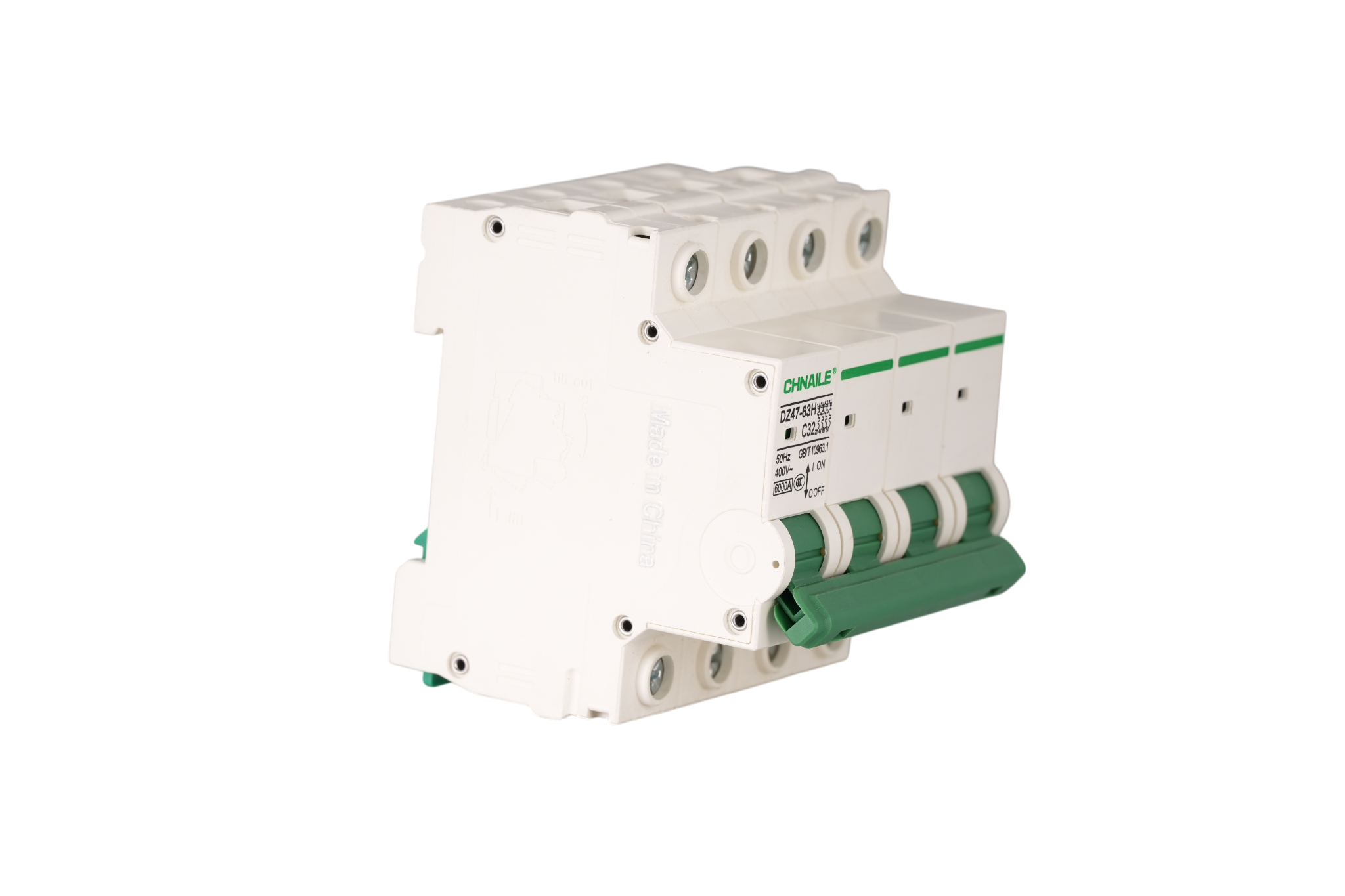 Heavy-Duty 4P AC Circuit Breaker 32A 6kA for Factory Automation & Elevators
