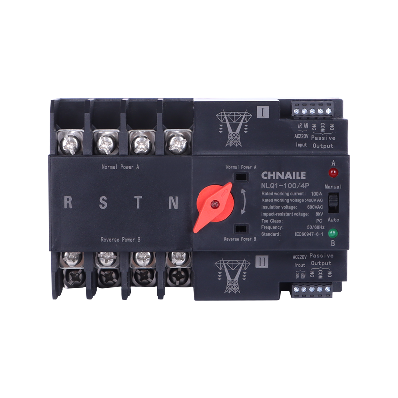 NLQ1-100-4P Automatic Transfer Switch | 100A 4-Pole ATS for Dual Power Systems