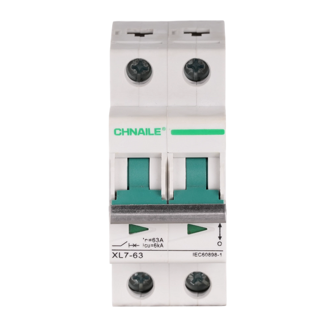 High-Capacity 2P AC Circuit Breaker 63A 6kA for Solar AC Output & Smart Homes