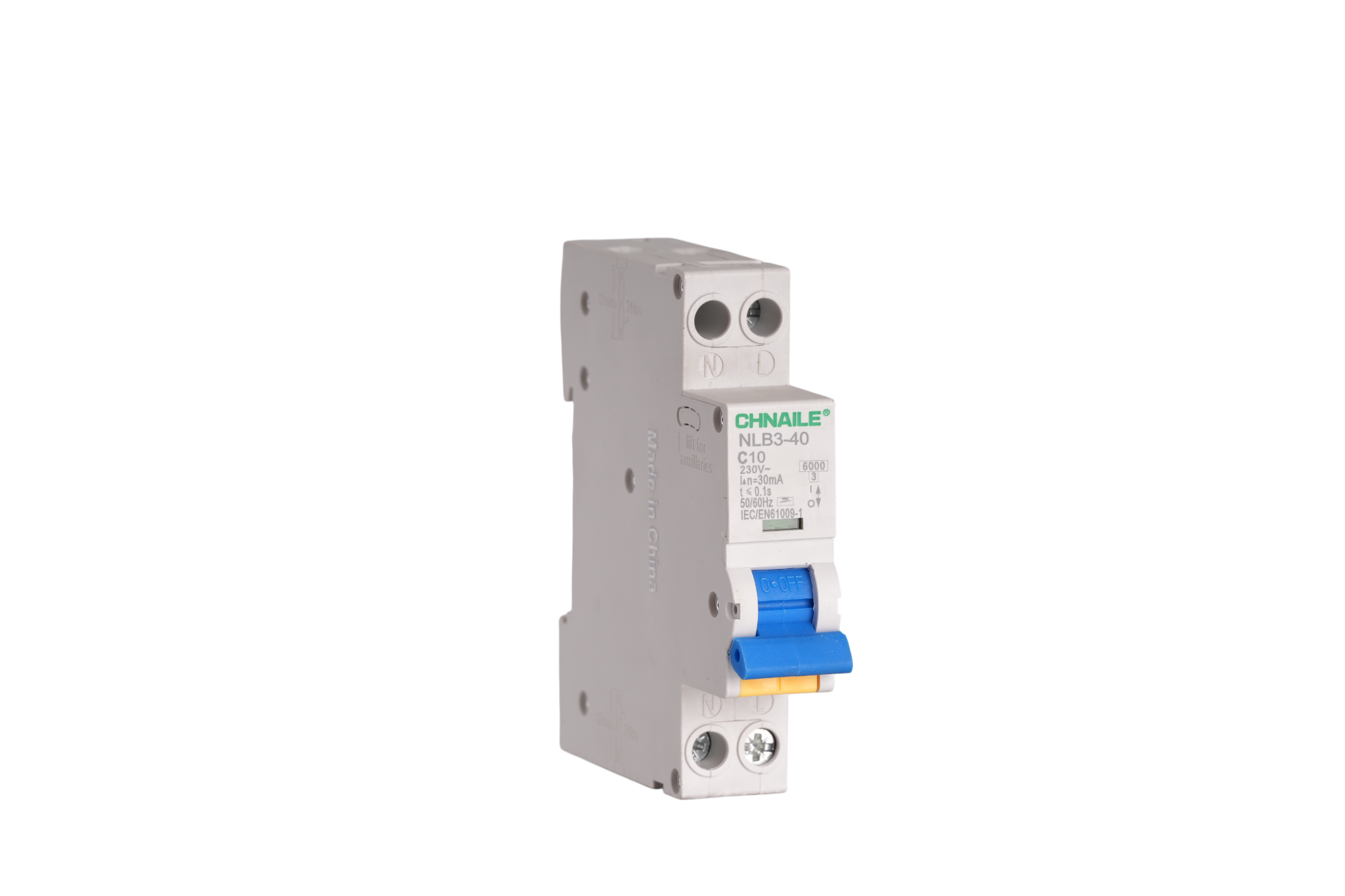 Ultra-Slim 1-Module AC RCBO 10A 30mA for Hotel Panels & Smart Lighting Retrofits