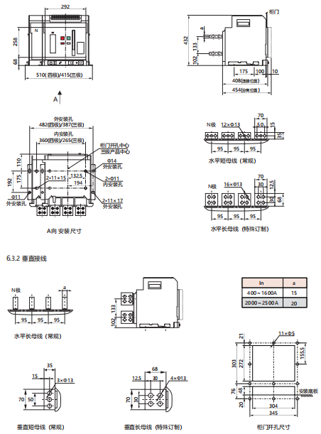 2500A drawer-type high-voltage air circuit breaker