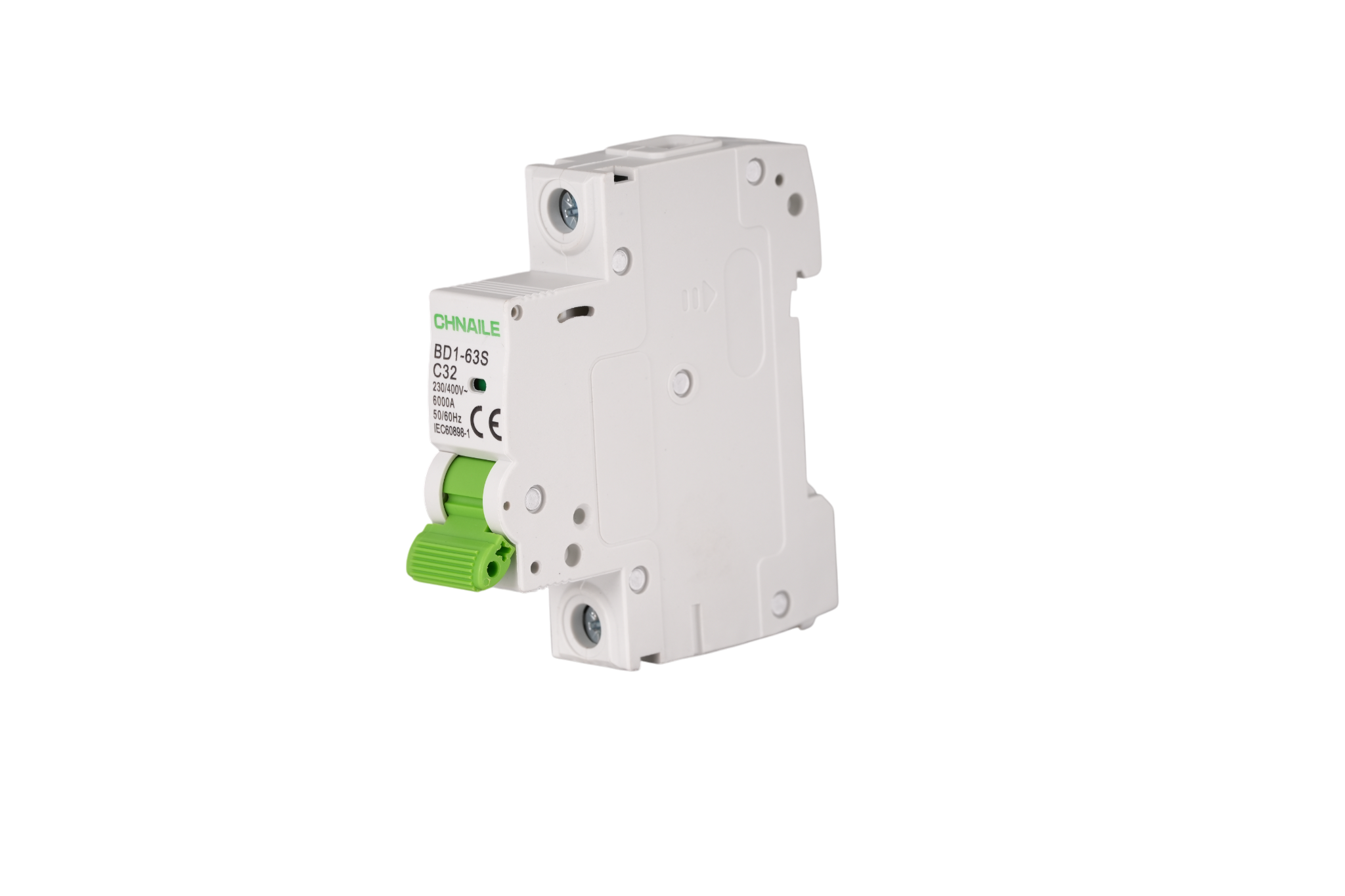 BD1-63S 1P DIN-Rail AC Miniature Circuit Breaker 32A 6kA for Residential HVAC