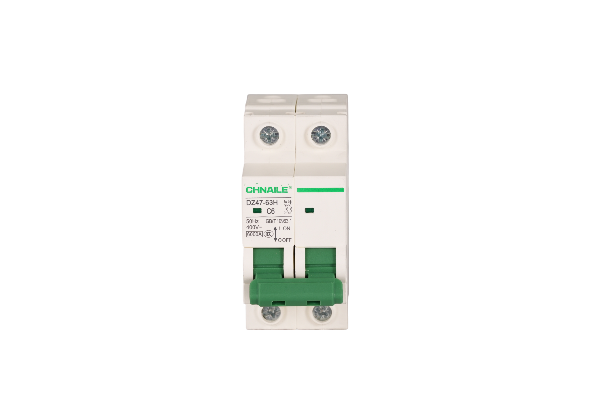 Precision 2P AC Miniature Circuit Breaker 6A 6kA for Automation & LED Lighting