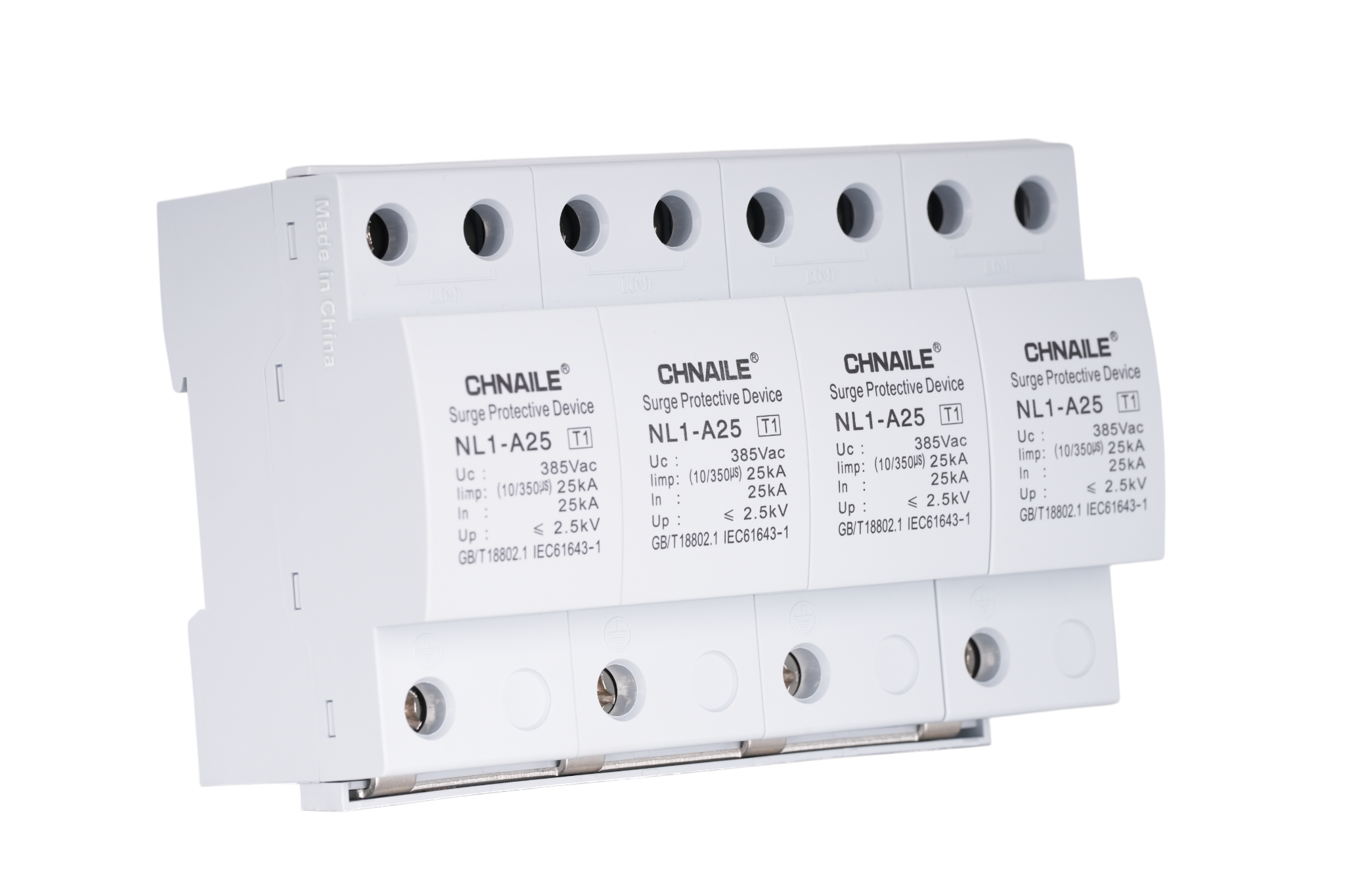 Heavy-Duty 4P Type 1 AC Surge Protective Device 15kA 385V for Wind Farms & Refineries