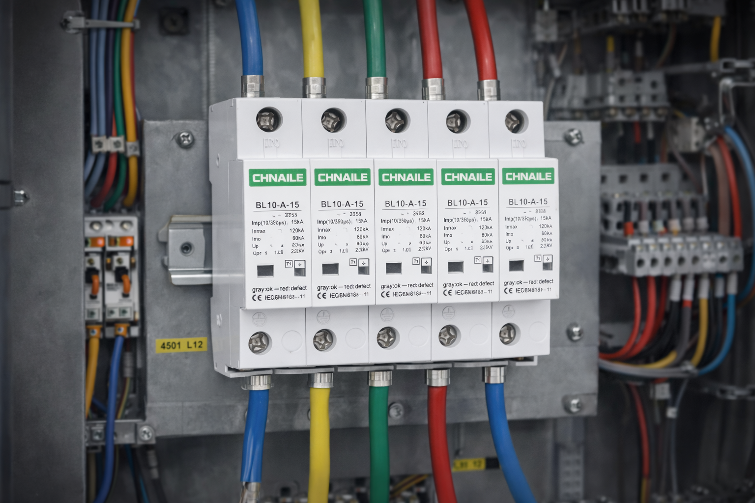 Surge protector for distribution box