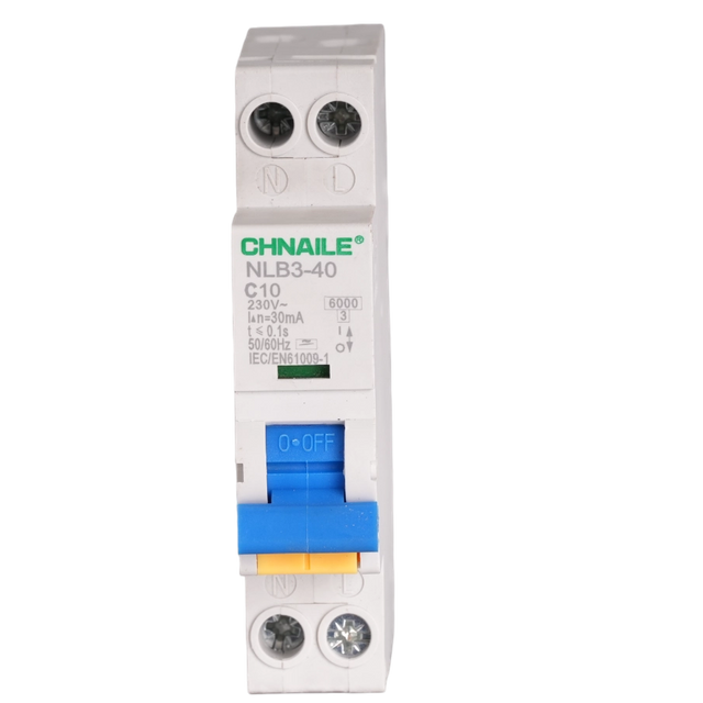 Ultra-Slim 1-Module AC RCBO 10A 30mA for Hotel Panels & Smart Lighting Retrofits