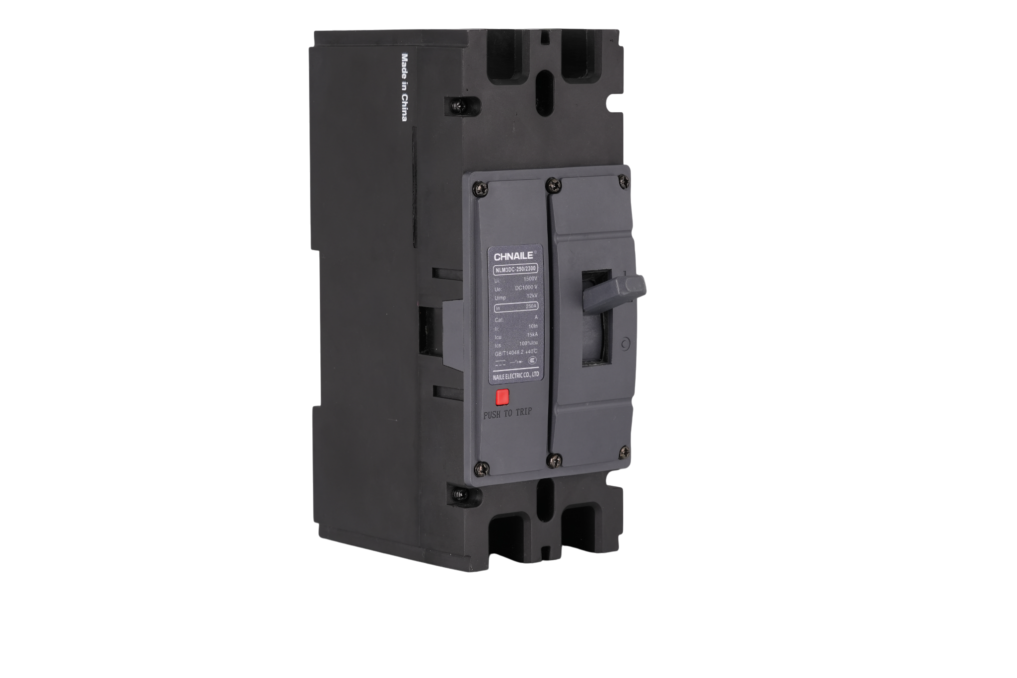 Heavy-Duty 2P DC Molded Case Circuit Breaker 250A 1000V for EV Superchargers & Rail Transit