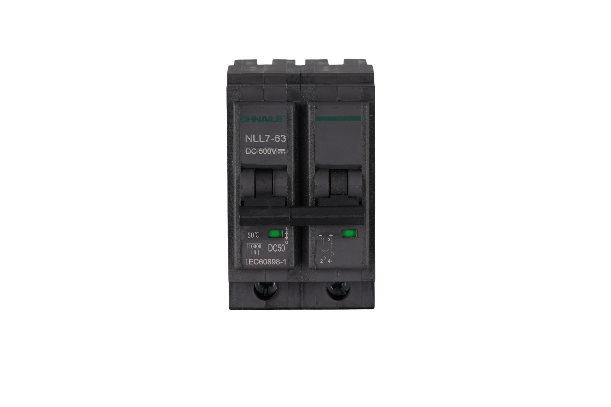 NLL7-63 2P Plug-in DC Circuit Breaker 500V 50A for Solar PV