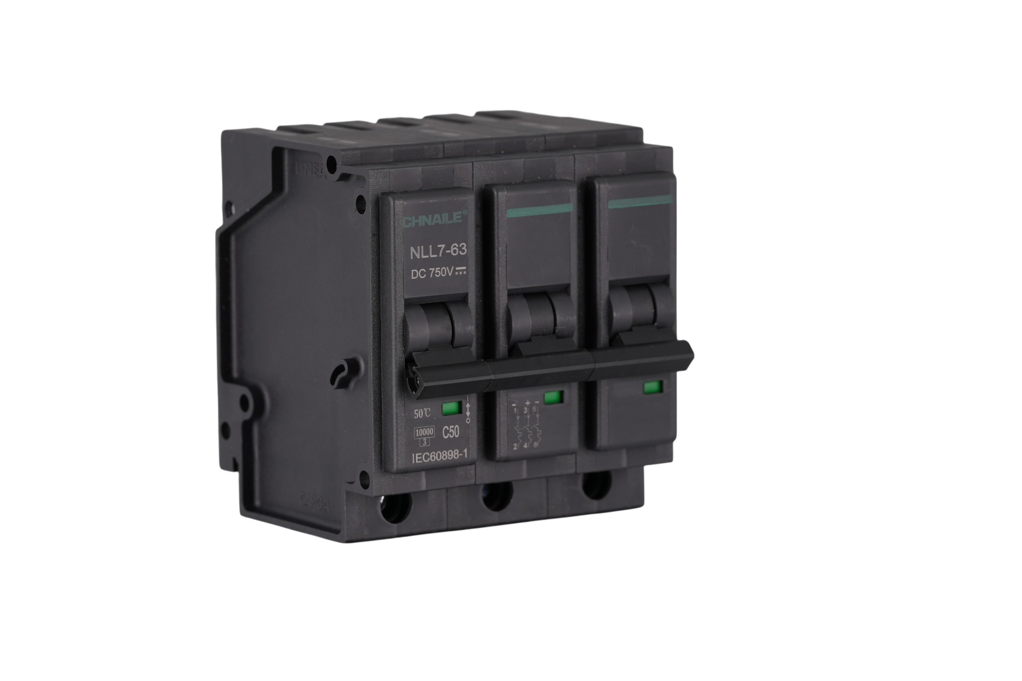 NLL7-63 3P Plug-in DC Circuit Breaker 750V 63A for Solar PV