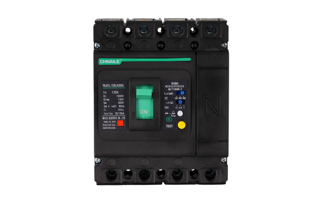 NLM1L-125L 4P Earth Leakage MCCB Adjustable RCBO 125A 400V 25kA