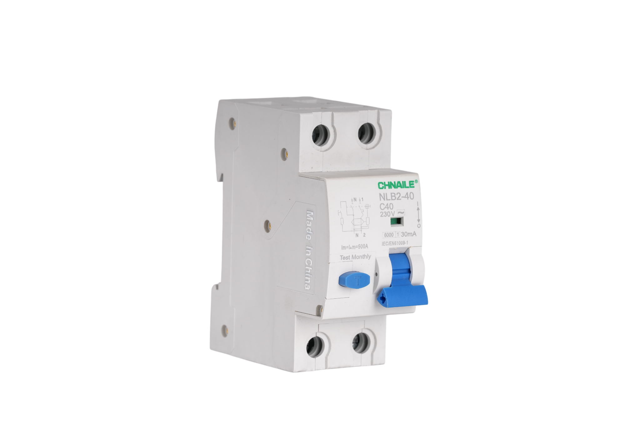 Premium 1P+N AC RCBO Circuit Breaker 40A 30mA for Edge Computing & Clinical Labs