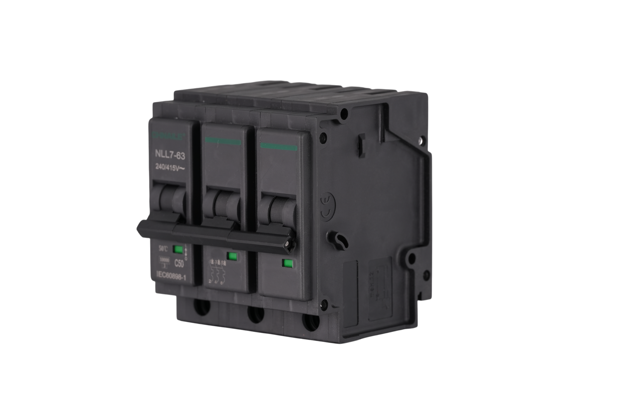 NLL7-63 3P Plug-in AC Miniature Circuit Breaker 415V 50A 10kA