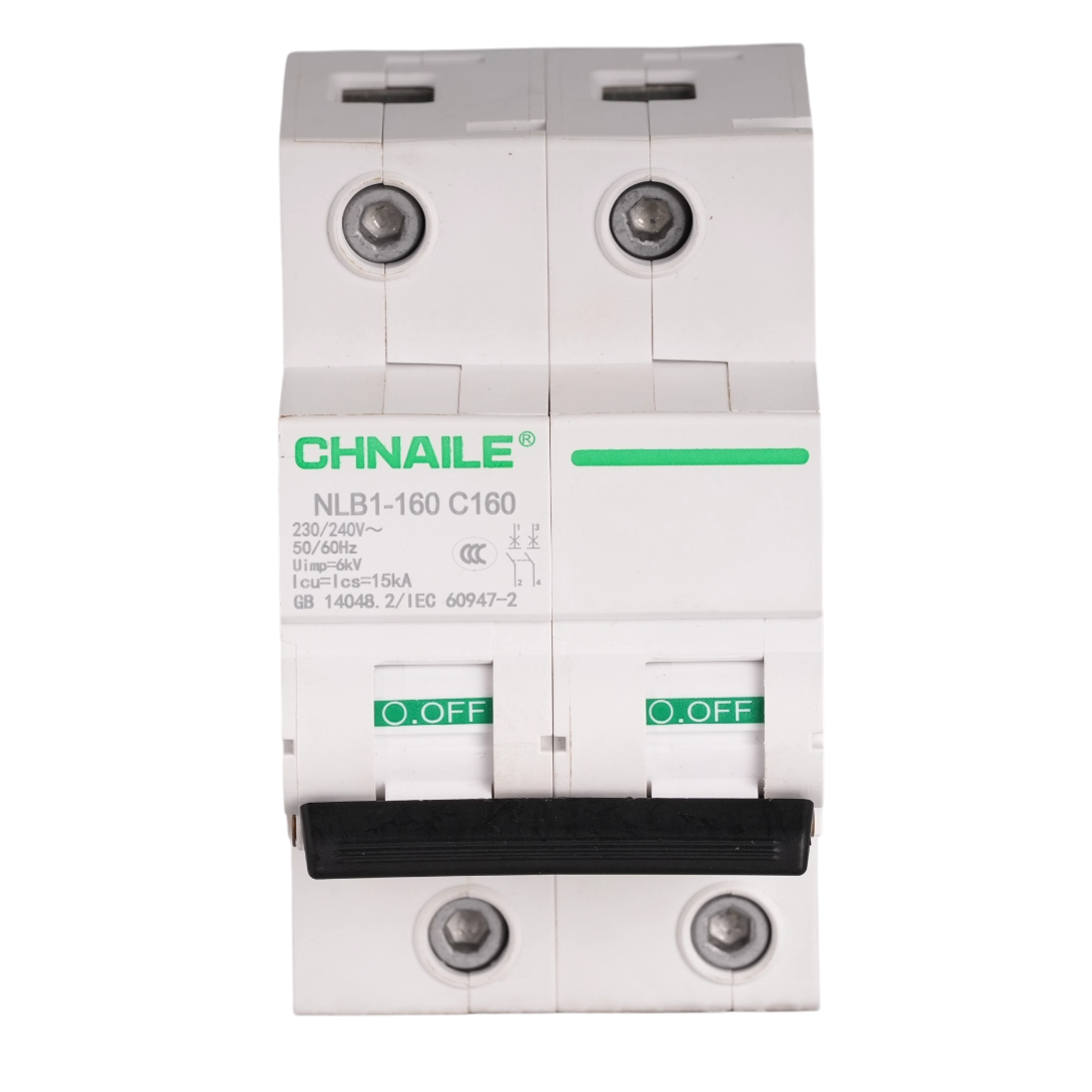 Ultra-High Capacity 2P AC Circuit Breaker 160A 15kA for Telecom & Main Panels