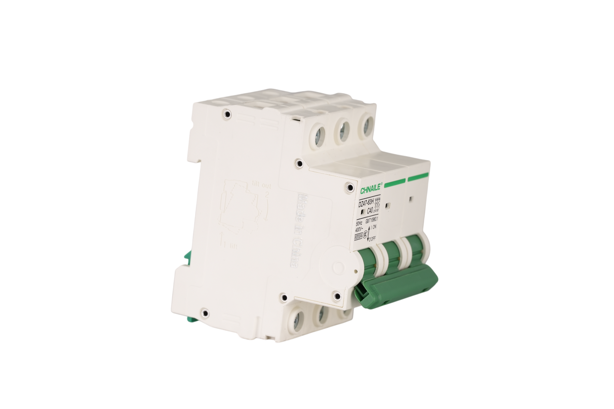High-Performance 3P AC Miniature Circuit Breaker 40A 6kA for Commercial Refrigeration & Pumps