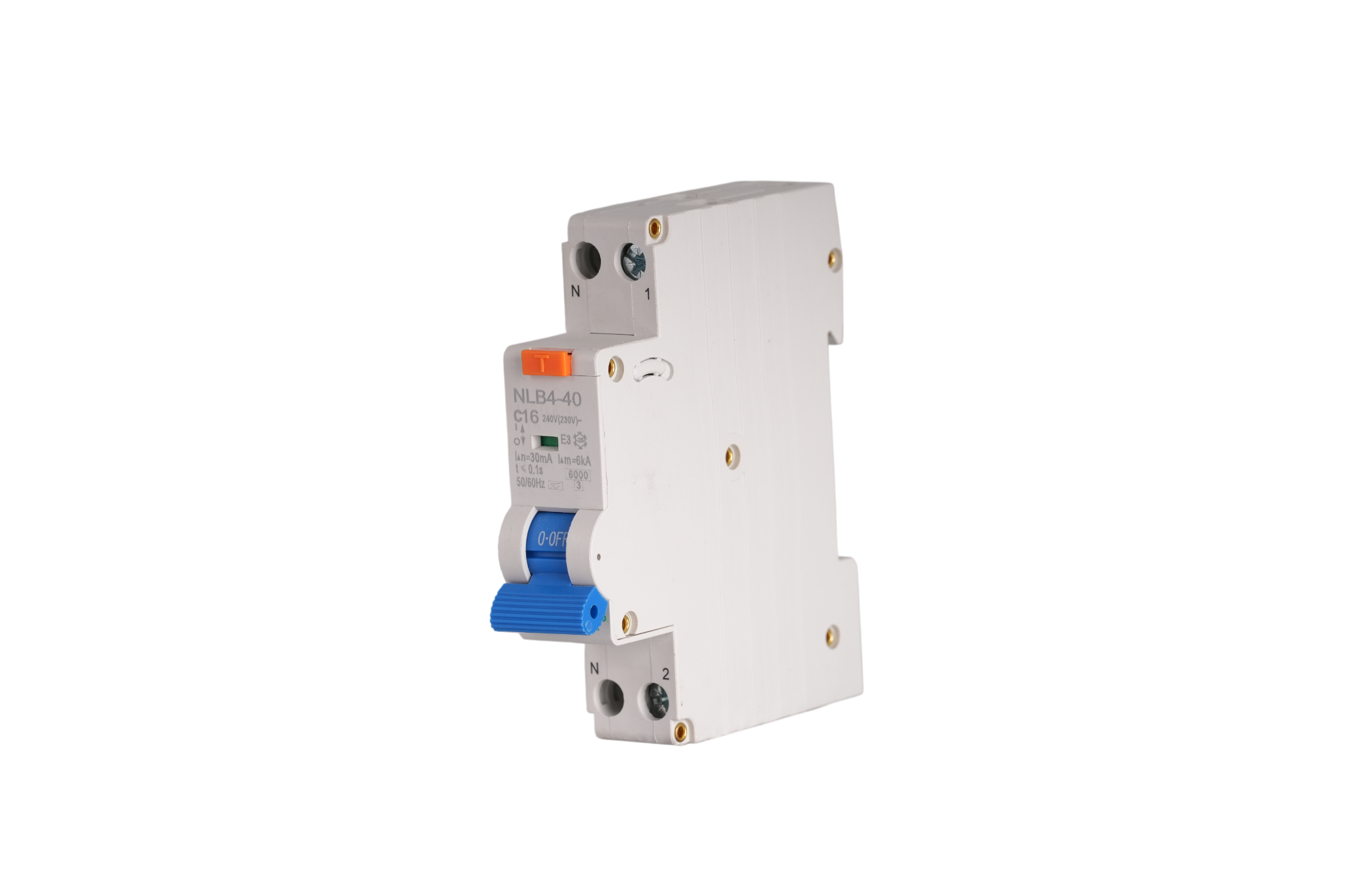 Frost-Resistant 1-Module AC RCBO 16A 30mA for Outdoor 5G Nodes & E-Bike Charging