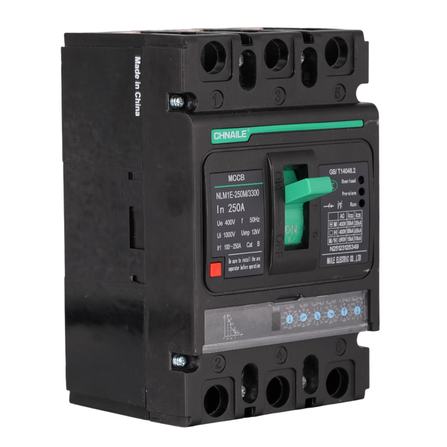 Intelligent 3P AC Electronic MCCB 250A 50kA for High-Rises & Chiller Plants