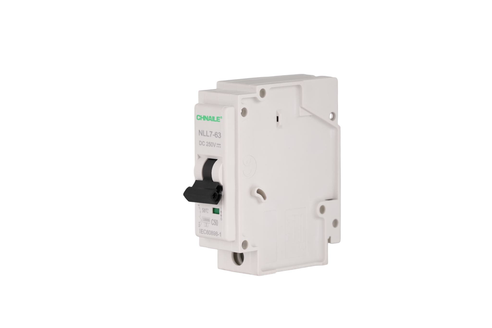 Plug-in Single-Pole DC Miniature Circuit Breaker (White)
