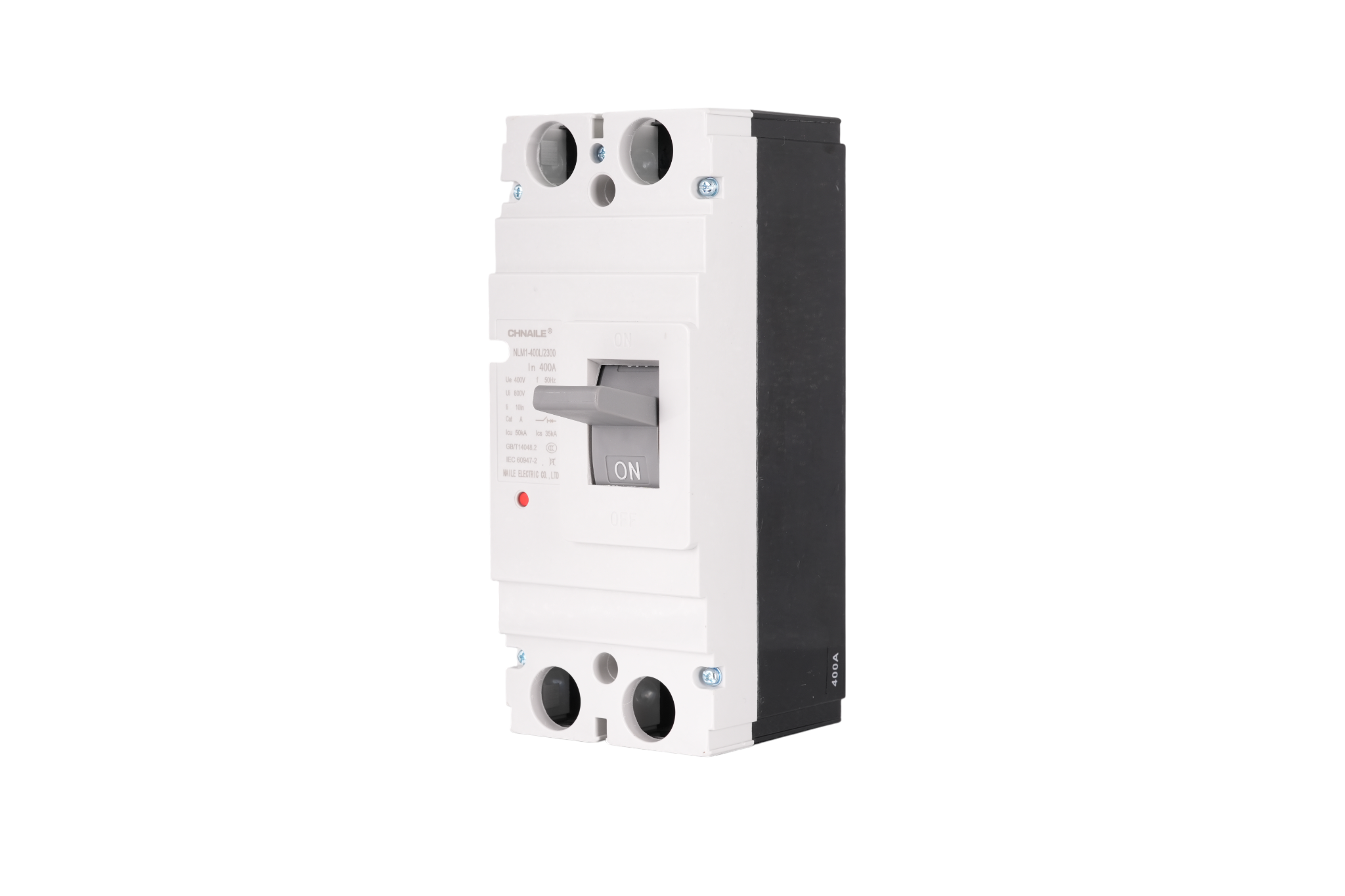 Ultra-High Capacity 2P AC MCCB 400A 50kA for EV Superchargers & Medical Facilities