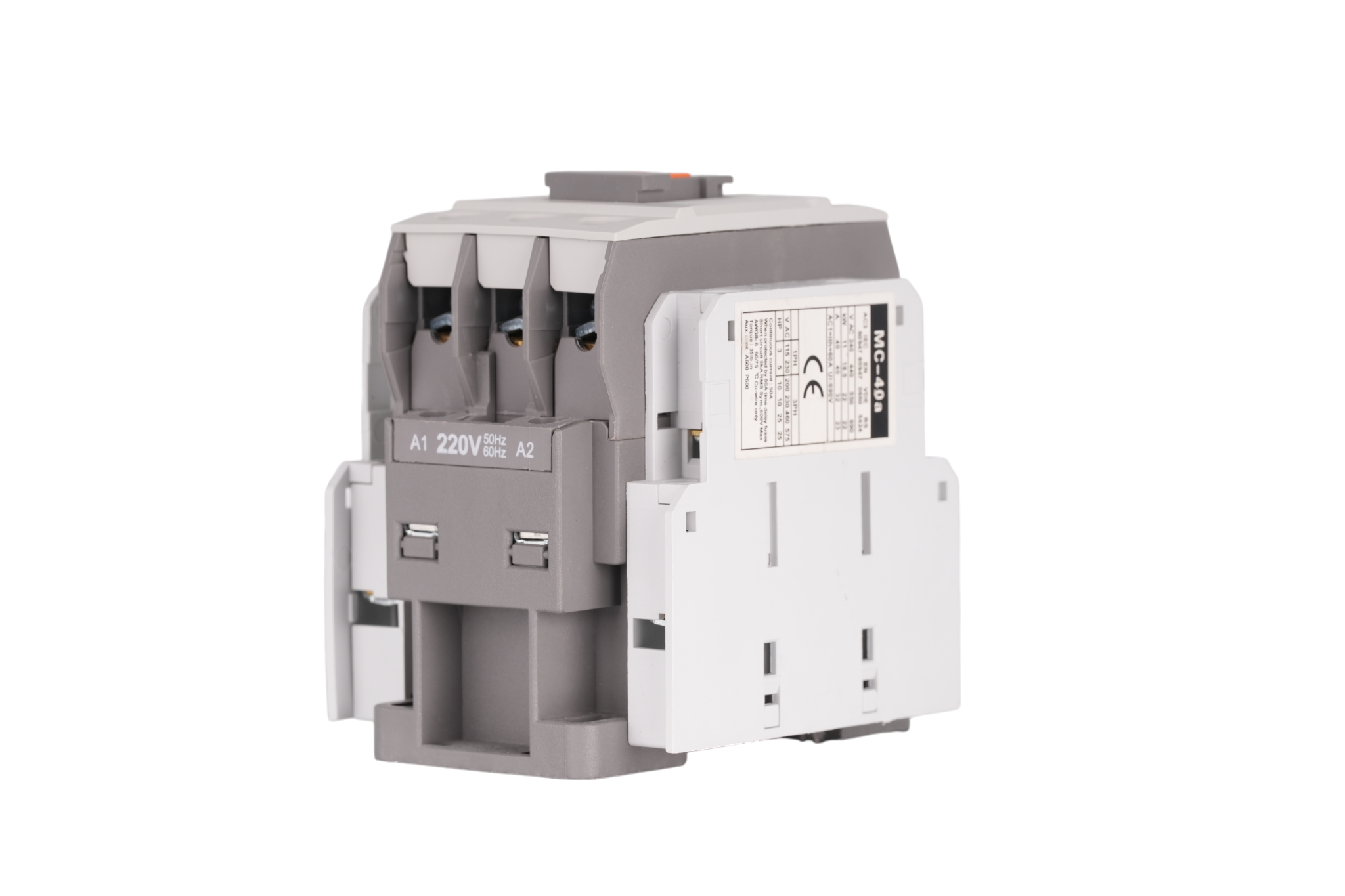 Heavy-Duty 3P AC Magnetic Contactor 40A with Logic Contacts for Elevators & Compressors