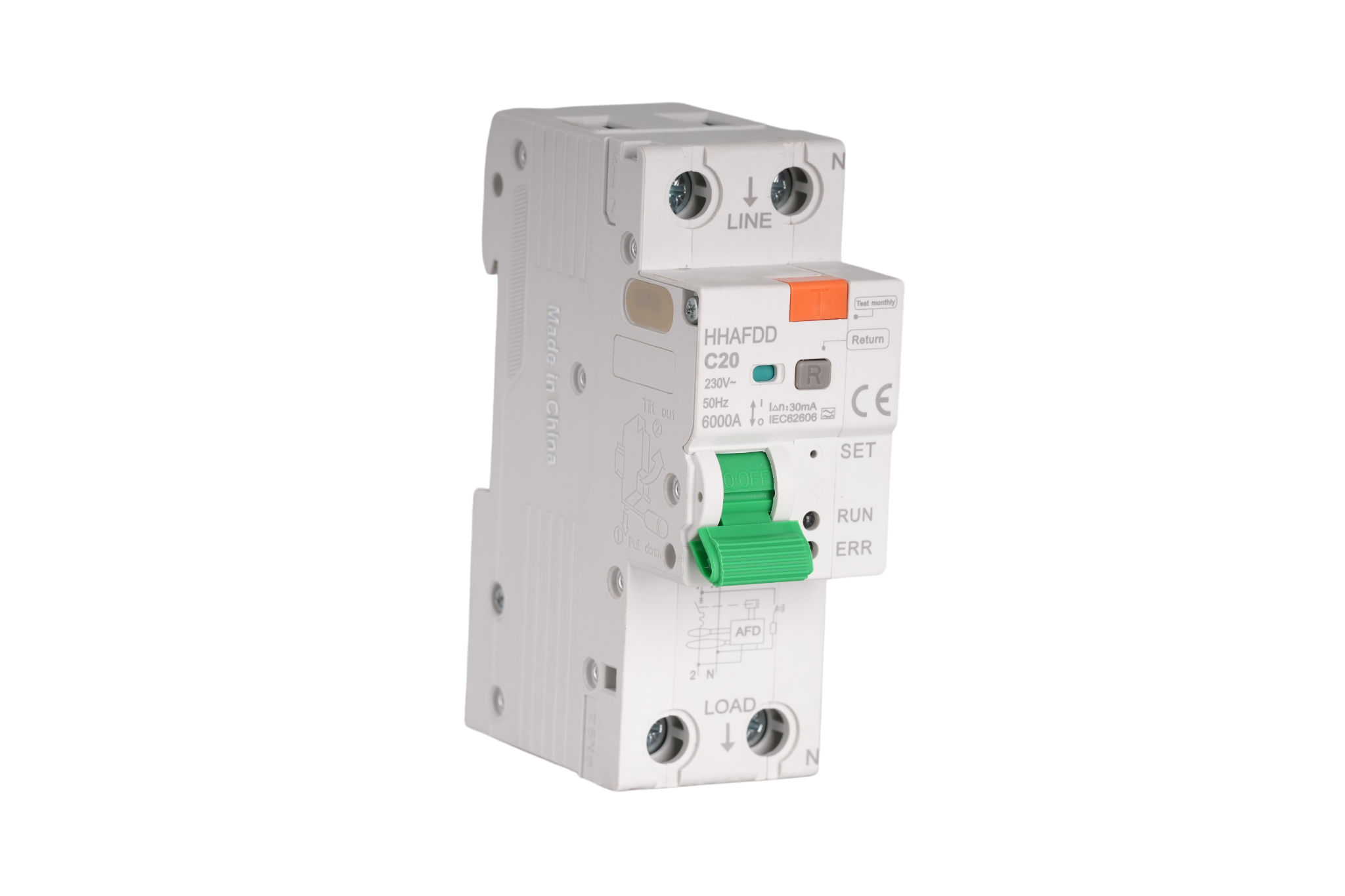 Intelligent AFDD Arc Fault Circuit Breaker 20A 30mA for Fire Prevention & Timber Homes