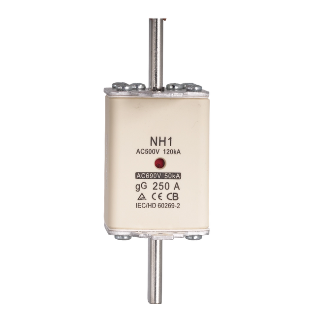 Heavy-Duty GG HRC Blade Fuse Link 250A 120kA for Substations & Feeder Pillars