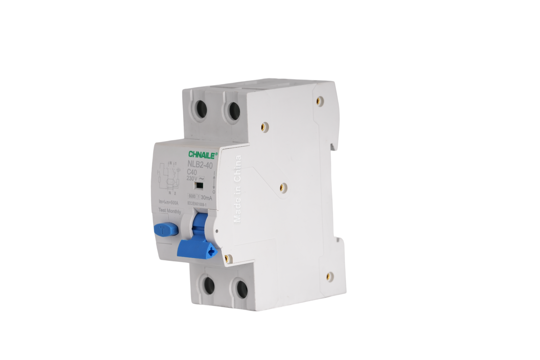 Premium 1P+N AC RCBO Circuit Breaker 40A 30mA for Edge Computing & Clinical Labs