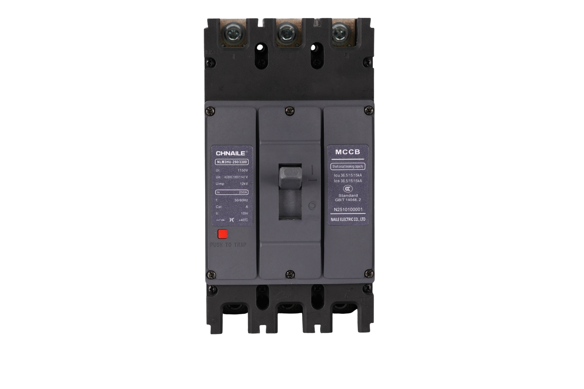 High voltage molded case circuit breaker