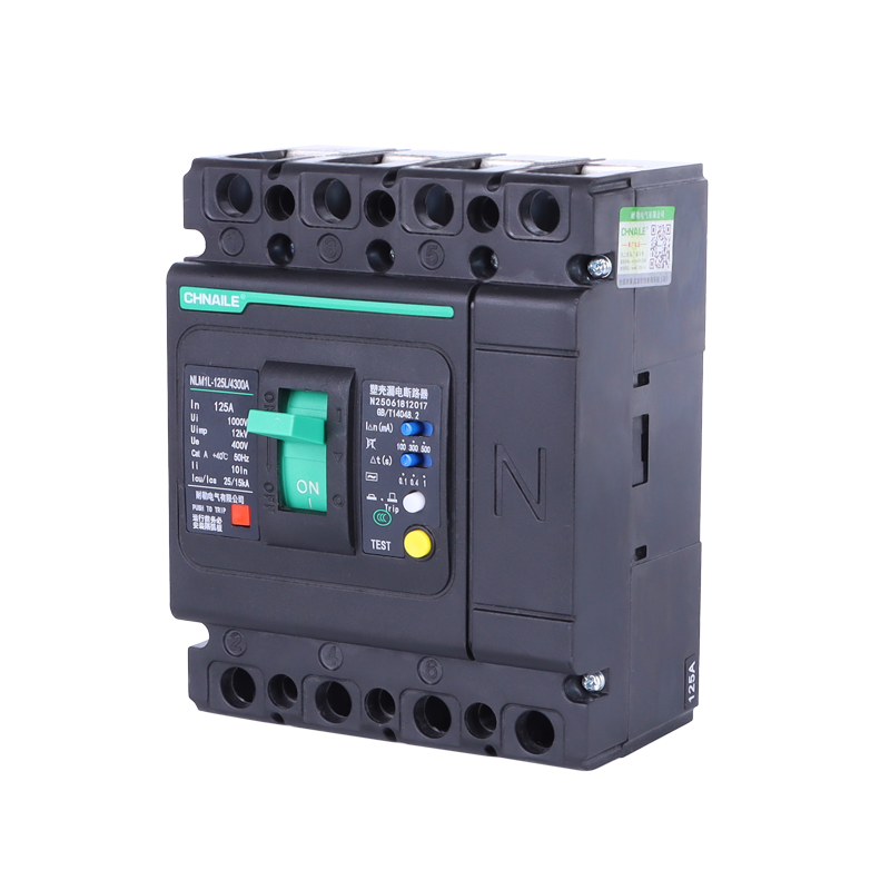 Heavy-Duty 4P Adjustable Leakage MCCB 125A 25kA for Construction Site Power