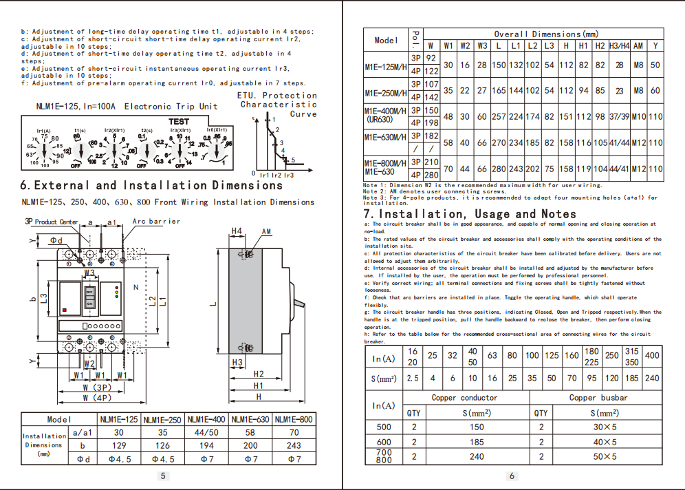 630A Electronic Molded Case Circuit Breaker